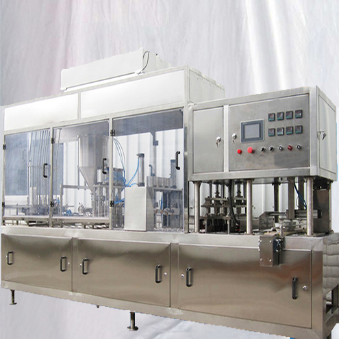 cups filling lid sealing cover pressing equipment food filler equipment linear multilanes cups fill capper for liquid granules powder