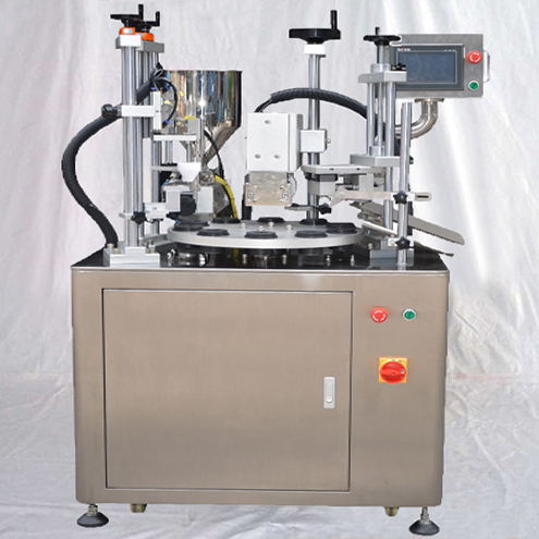semi automatic tube filler equipment with ultrasonic tails sealing function rotary filler ultrasound sealer system