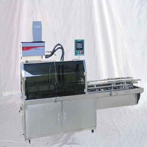 automatic linear small snack boxes sealing machine hot melt glue box closing sealer equipment